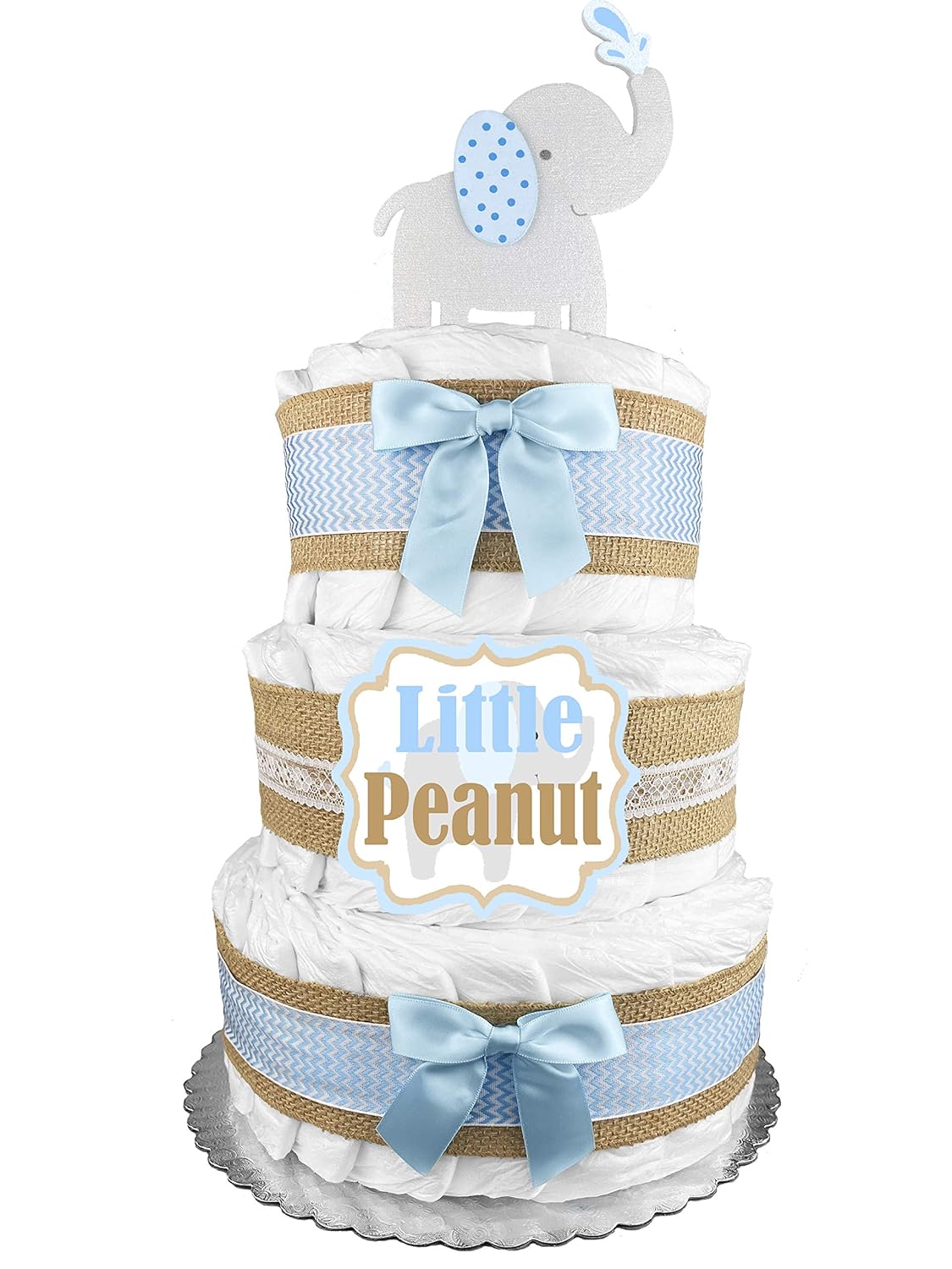 three tier diaper cake