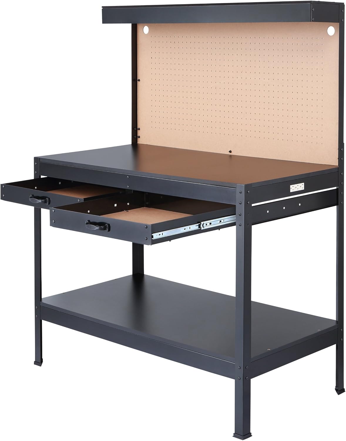 work benches home depot on Olympia Tools Multi Purpose Workbench With Light 82 802 Black Amazon Com