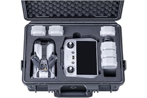 Lykus Titan MM510 Waterproof Hard Case for DJI Mini 5 Pro and RC2/RC-N3, Support 7 Batteries and RC Lanyard [CASE ONLY]