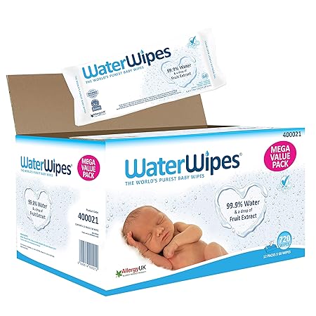 WaterWipes Sensitive Baby Wipes, 720 Wipes