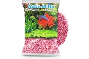 Activ Betta Neon Pink Aquarium Sand, 1 Lbs - Premium Fish Tank Substrate for Betta and Freshwater Aquariums, Enhances Water Quality and Vibrant Aesthetic