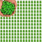 JKanruh 220 Pcs Mini Frog Figurines Miniature Resin Frogs,Mini Frogs Bulk Fairy Garden Moss Landscape Ornaments for Outdoor Decoration,Home Décor, Green