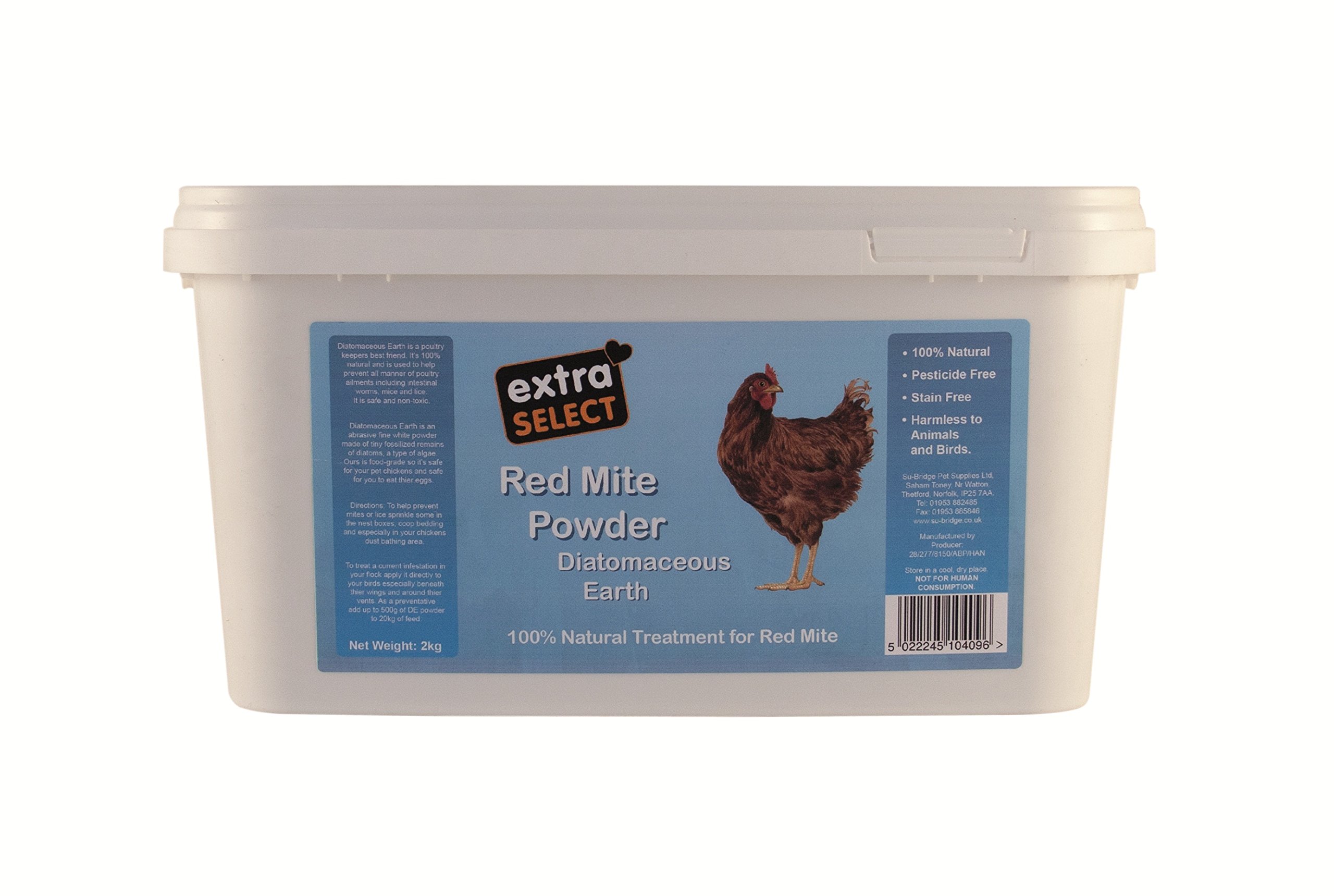 Extra Select Red Mite Powder Bucket, 2 kg