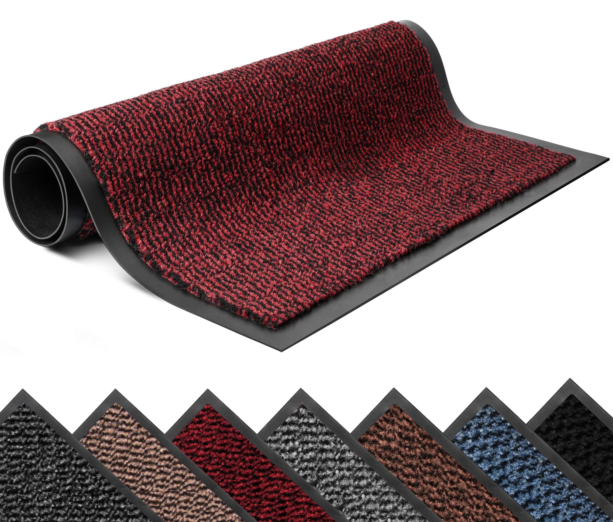 Lexell Washable Door Mat for Indoor & Outdoor - Highly Absorbent Non-Slip FloorMat, Heavy Duty Rubber Mat for Front & Back Door - Stunning & Waterproof