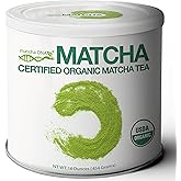 MATCHA DNA Certified Organic Matcha Green Tea Powder (16 oz TIN CAN)