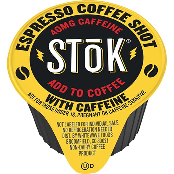 STOK ESPRESSO COFFEE SHOTS, BLACK, UNSWEETENED, DARK ROAST...