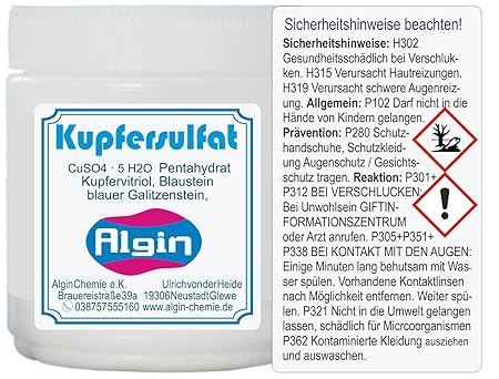 Kupfersulfat in 700 gr. Dose