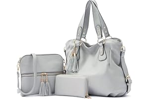 Qiyuer Purses And Wallets Set For Women Tote Handbags Large Hobo Bag Purse With Wallet 3PCS