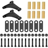 Lonffery 2 Packs 7-3/4 Trailer Alex Equalizer | with 256L Shackle Straps Kit Fit for 3500lb-5200lb Axle Double Eye Spring
