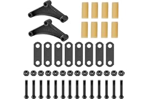 Lonffery 2 Packs 7-3/4 Trailer Alex Equalizer with 256L Shackle Straps Kit Fit for 3500lb-5200lb Axle Double Eye Spring