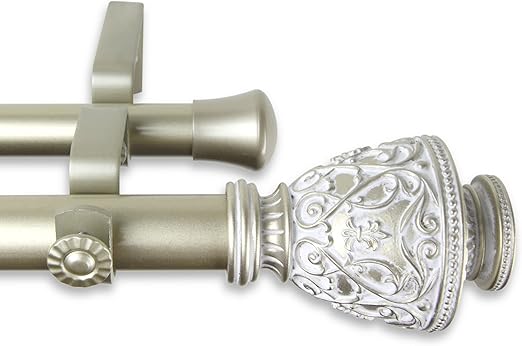 Amazon Com A F Rod Decor Cambria Double Curtain Rod 1 Inch