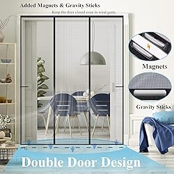 Double Side Opening Magnetic Screen Door, Actual