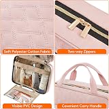 Lifewit Travel Toiletry Bag Large Hanging Makeup Organizer Pink view 4