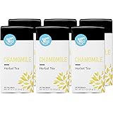 Amazon Brand - Happy Belly Herbal Tea Bags, Chamomile, 20 Count (Pack of 6) (Previously Solimo)