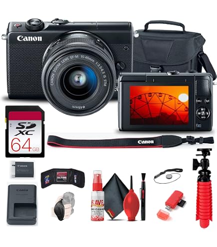 Amazon.com: Canon EOS M100 Mirrorless Camera w/15-45mm Lens - Wi