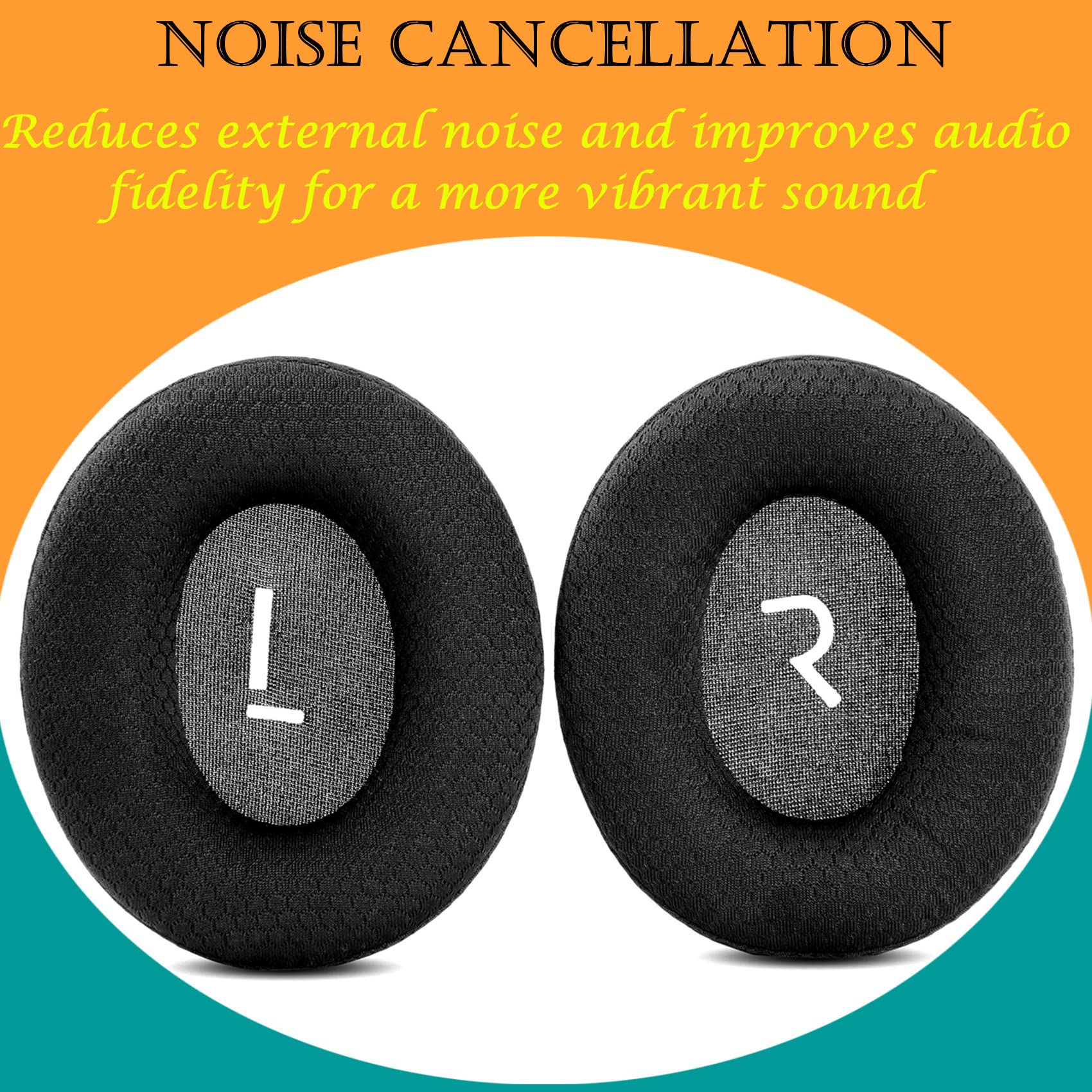 Bandeau De Remplacement Pour Casques Sony - Tissu Confortable, Fermeture éclair - Noir