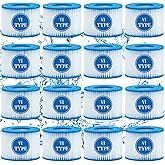 SXEIAV Type vi spa Filter and hot tub Filter Replacement Cartridge for Coleman hot tub Filters, for Inflatable hot tub Filter (16 Pack)