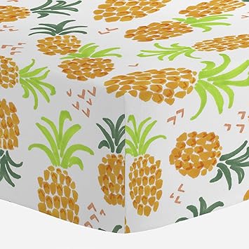 pineapple crib sheet