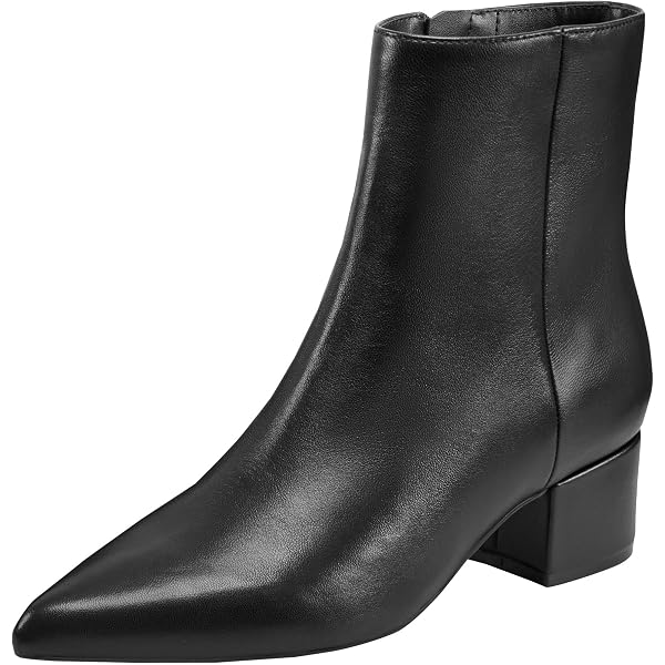 Marc Fisher Women's Abitha Ankle Boot – Square Toe, Block Heel, Zip Closure Dress Bootie