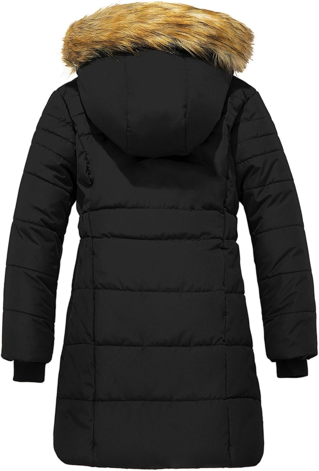 ZSHOW Girls' Long Winter Coat Parka Water Resistant Warm Puffer Jacket: Clothing