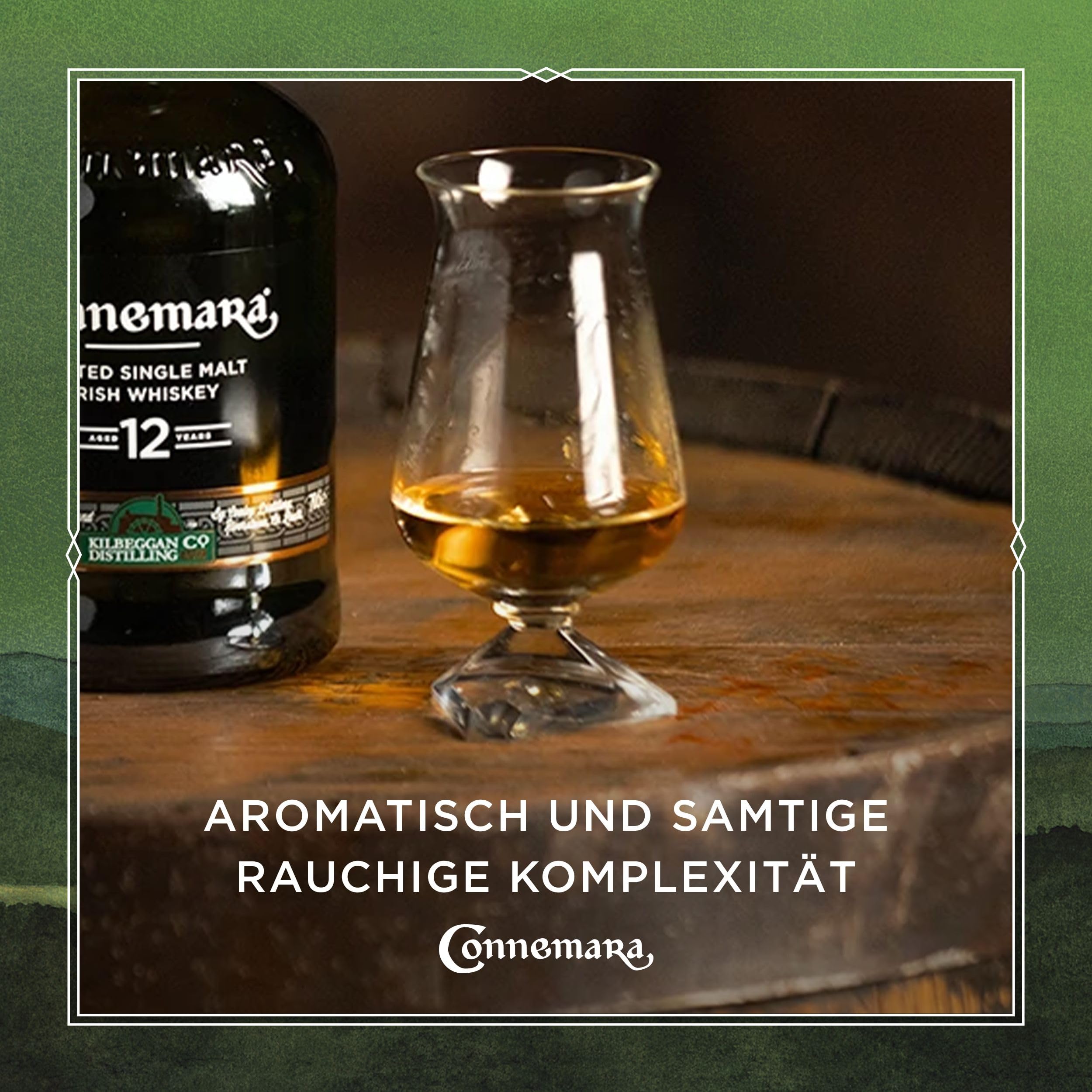 Connemara 12 Jahre mit Geschenkverpackung | getorfter Single Malt Irish Whiskey | rauchiges Aroma | 40% Vol | 700ml Einzelflasche 4