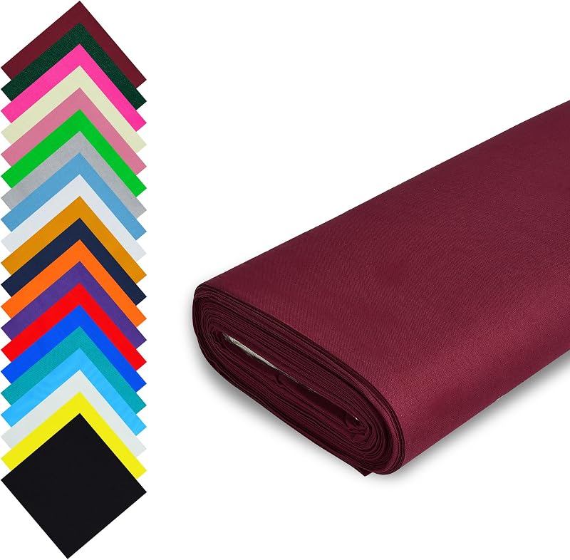 FT Fashion Track Burgundy Cotton Fabric by the Metre UK 58in Wide 100% Cotton