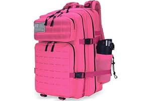 W WINTMING Military Tactical Backpack 45L/25L 3 Day Assault Pack Molle Daypack Hiking Backpack for Men and Women