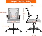 Yaheetech Adjustable Desk Chair Ergonomic Mesh Chair with Lumbar Support view 3