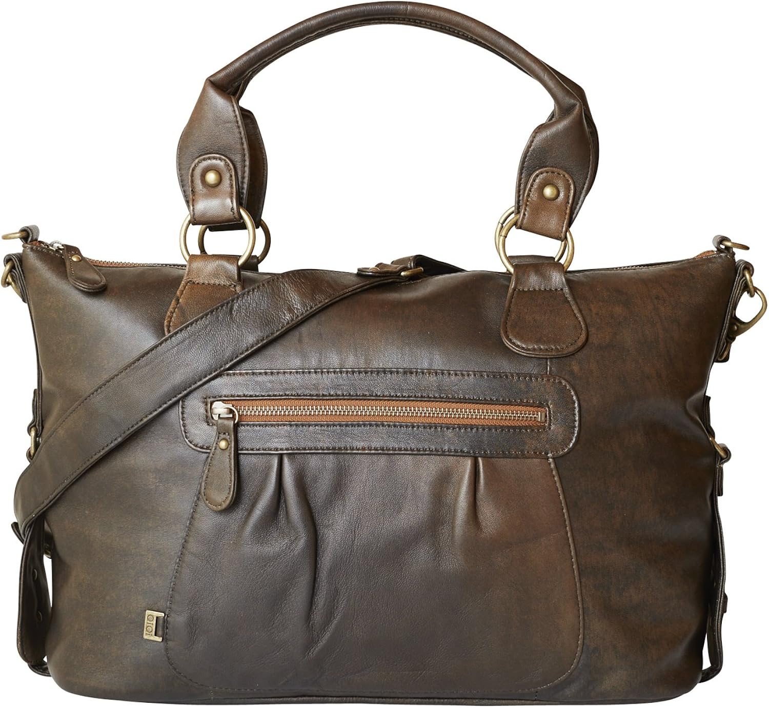 oioi leather nappy bag
