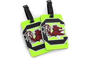 Aminco International NCAA Alabama Crimson Tide Neon Soft Bag Tag, 2-Pack