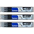 Pilot Frixion erasable pens refill, 9 refill bundle Black gel ink fine point 07 (Black)