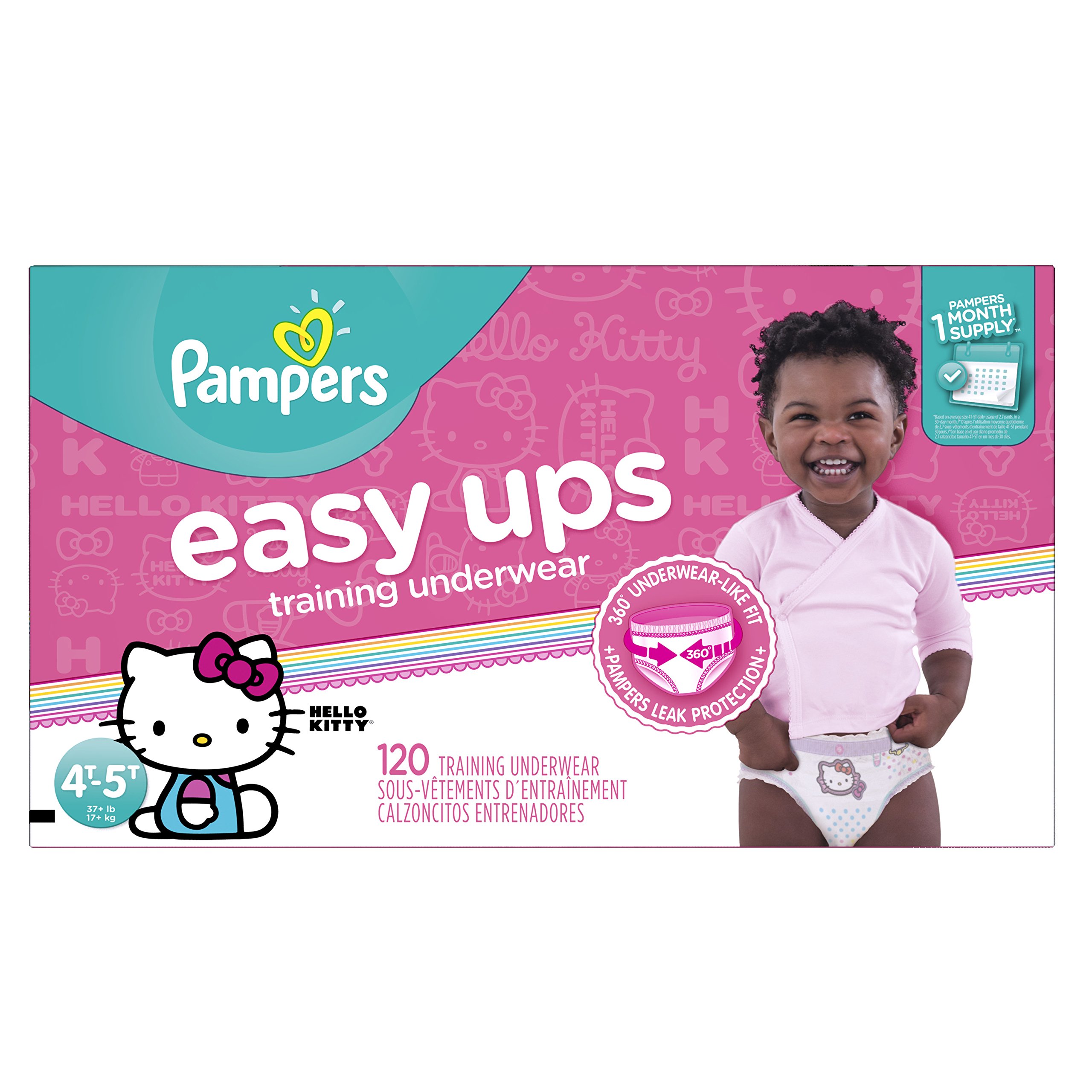 Pampers Easy Ups Training Underwear Size 6 4T5T 19 Count