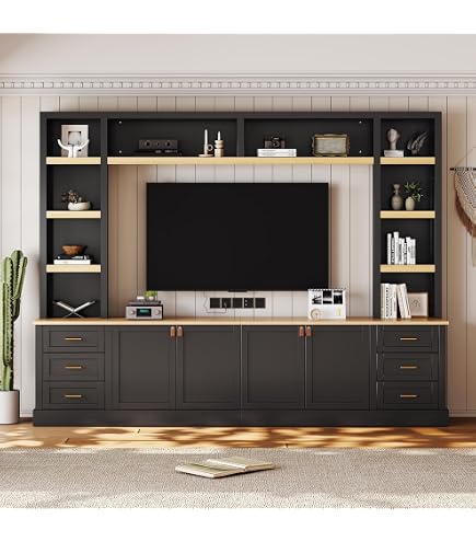 Amazon.com: LUMISOL 4-Piece Entertainment Center Wall Unit with