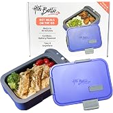 Hot Bento &ndash; Self Heated Lunch Box and Food Warmer &ndash; Battery Powered, Portable, Cordless, Hot Meals for Office, Travel, Jobsite, Picnics, Outdoor Recreation, Kitchen Meal Prep, Very Perri