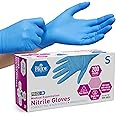 MED PRIDE Disposable Blue Nitrile Gloves, Pack of 200, Ideal for Medical, First Responders, Law Enforcement, Tattoo Artists, Food Vendors, Painters, Cleaners, Pet Care, and More