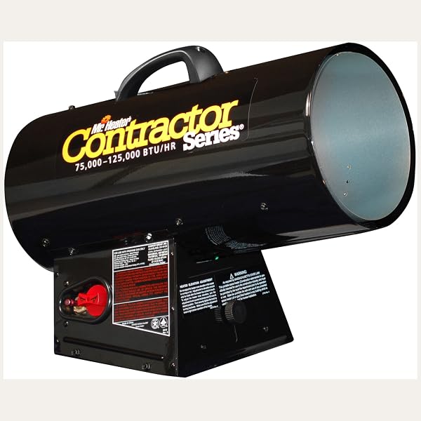 Amazon.com: Mr. Heater MH125FAV 125,000-BTU Forced-Air Propane Heater,  Black : Tools u0026 Home Improvement