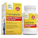 Terry Naturally Curamin Extra Strength - Curcumin & Boswellia Supplement for Healthy Circulation Support - Turmeric Supplement to Support Joints, Muscle Health & Endorphin Production - 30 Tablets