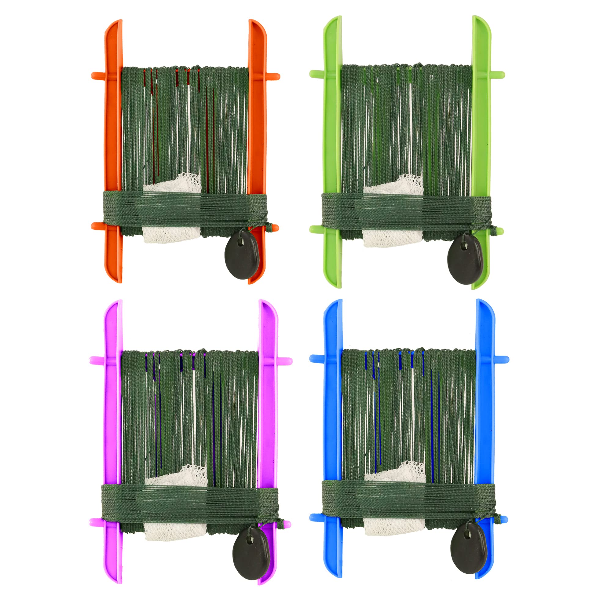 Crab Hand Line Reel with 30m of Rope Booms, Weight and Bait Bag - Safe & Fun Fishing and Crabbing for Adults, Kids and Family - Catch and Trap Fish Prawn Crayfish Lobster (30m Crab Lines, 2 Pack)