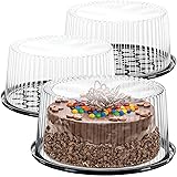 9" Plastic Disposable Cake Containers Carriers with