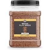 Birch &amp; Meadow, Flax Seeds Whole Brown, 1.2 Lb | For baking, cooking, and seasoning