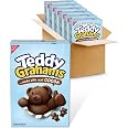 TEDDY GRAHAMS Chocolate Graham Snacks, Bulk Kids Snacks, 6 Boxes | Good Source of Calcium, 8g of Whole Grain Per 30g Serving,