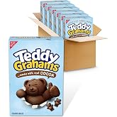 TEDDY GRAHAMS Chocolate Graham Snacks, Bulk Kids Snacks, 6 Boxes | Good Source of Calcium, 8g of Whole Grain Per 30g Serving,