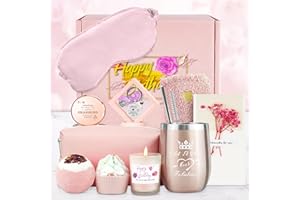 ROAGAIN Birthday Gifts for Women, Happy Birthday Gifts Basket for Women, Novelty Coffee Mug Gift Set for Her, Unique Gift Set for Women Mom Best Friends Sister Wife Girlfriend Bestie Female Coworker