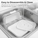 HEMOTON Baby Bottle Storage Box Drying Rack with Anti-dust Cover 33x28.5x21cm view 6
