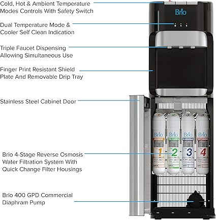 commercial water cooler with ro