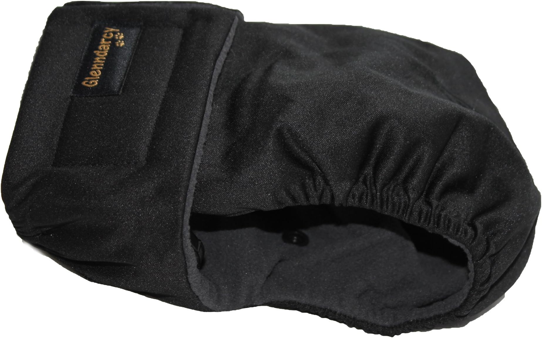 Glenndarcy Female Dog Nappy Diaper | Waterproof Fabric | Jet Black Medium Long Pants