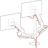 Ergotron LX Vertical Stacking Dual Monitor Arm for 2 Displays up to 40 in view 7