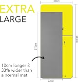 Karma Fitness Large Exercise Mat 183x80x10mm TPE Yellow Carry Bag view 4