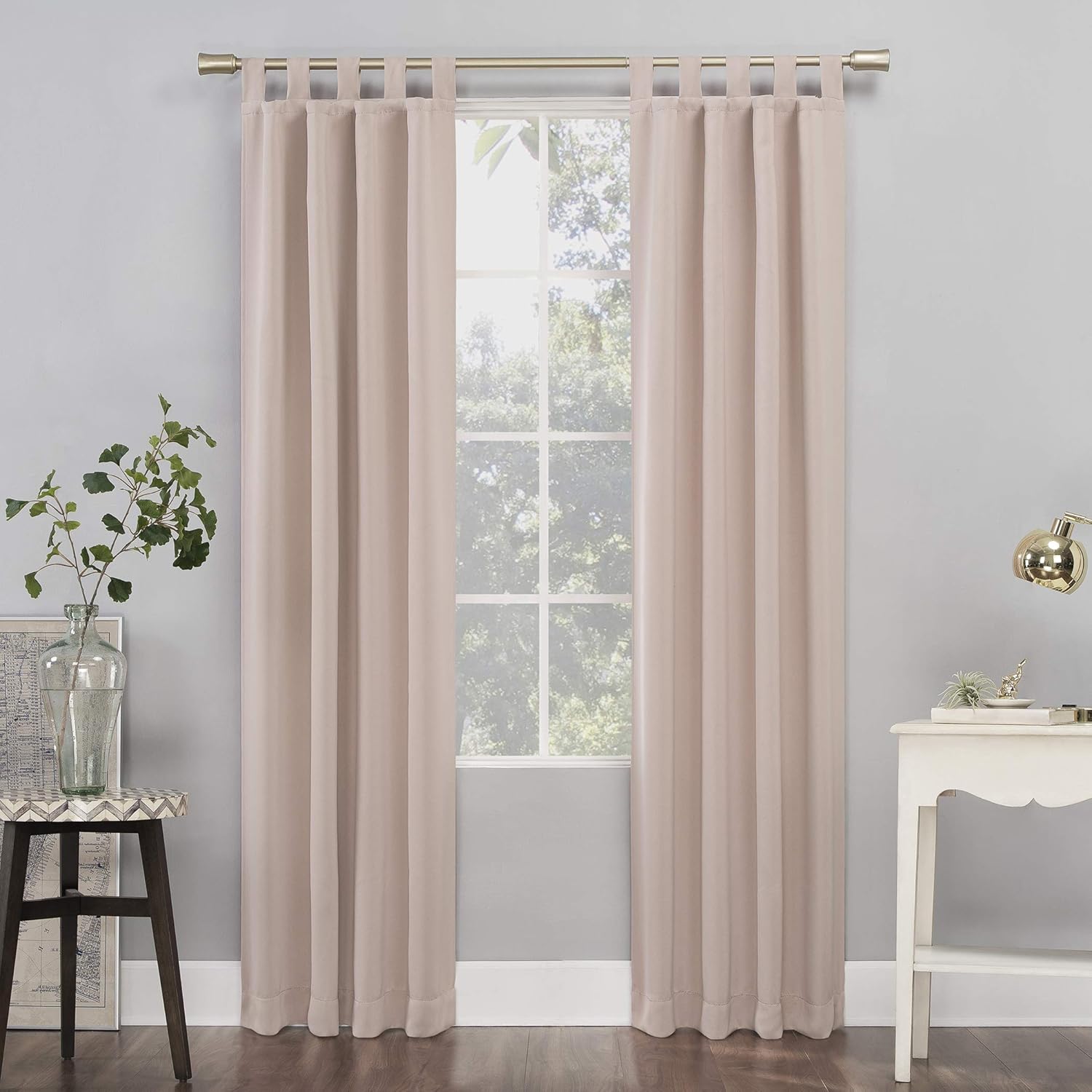 Amazon Com Sun Zero Easton Blackout Tab Top Curtain Panel 40 X