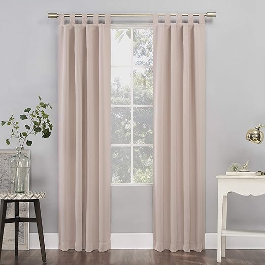 Amazon Com Sun Zero Easton Blackout Tab Top Curtain Panel 40 X